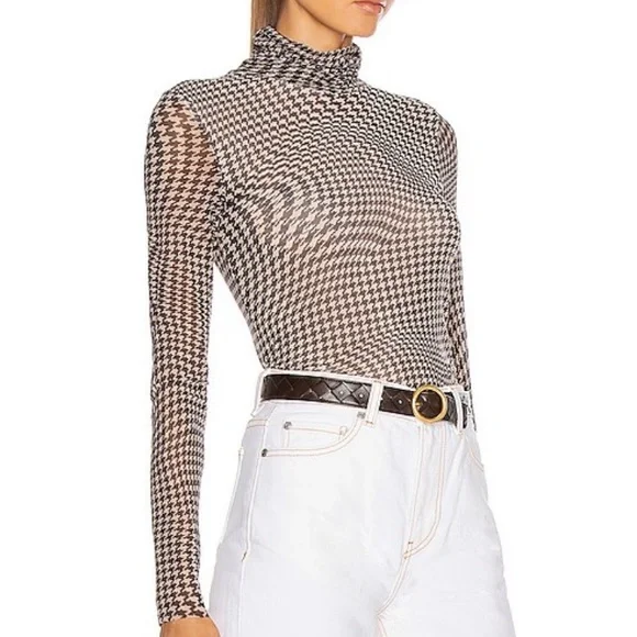GANNI メッシュトップ 楽天市場】GANNI ガニー シアー トップス Printed Mesh Long
